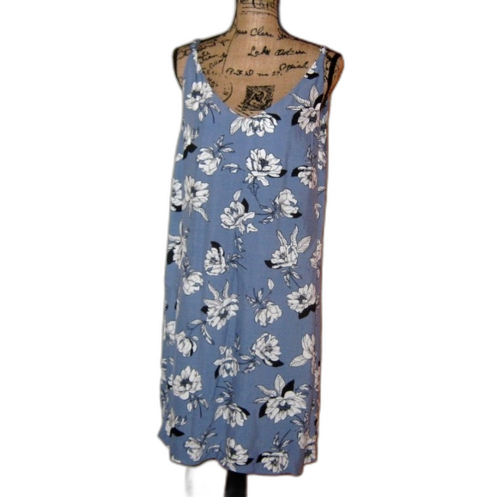Madison Large Floral Sleeveless Midi Dress NWT